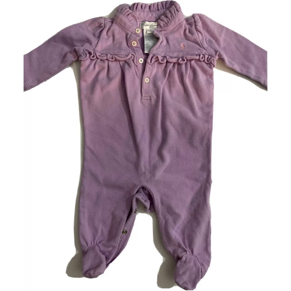 Ralph Lauren Baby Girl Lavendar One Piece 3 M